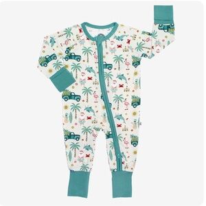 Coastal Christmas Bamboo Convertible Baby Pajama